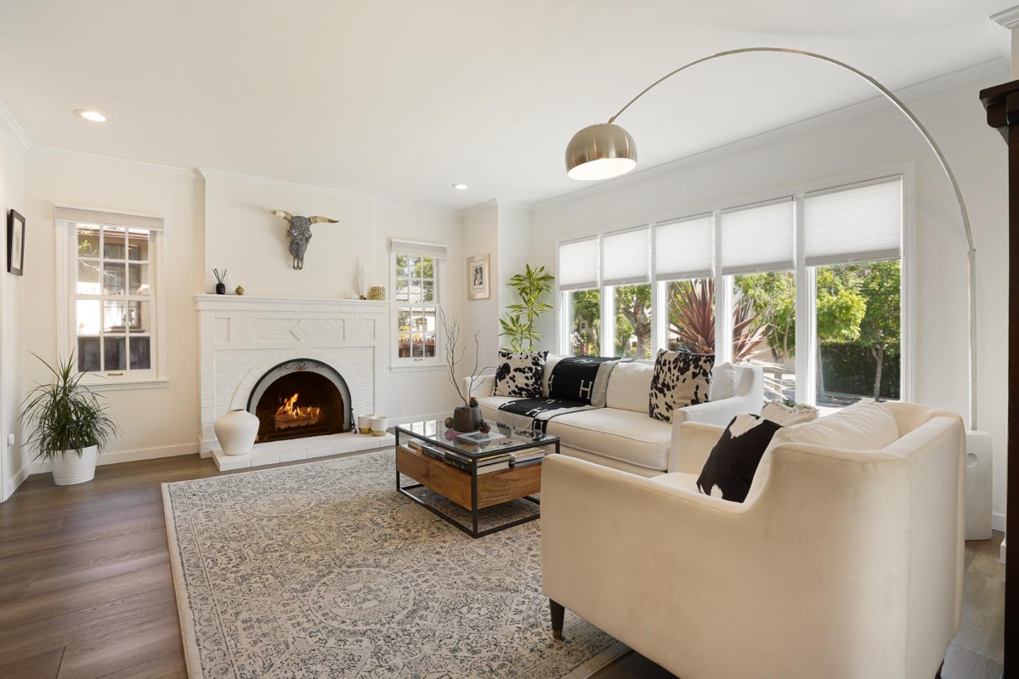 1467 Cabrillo Avenue Burlingame, CA 94010 - Photo 6 of 57 a living room with furniture and a fireplace