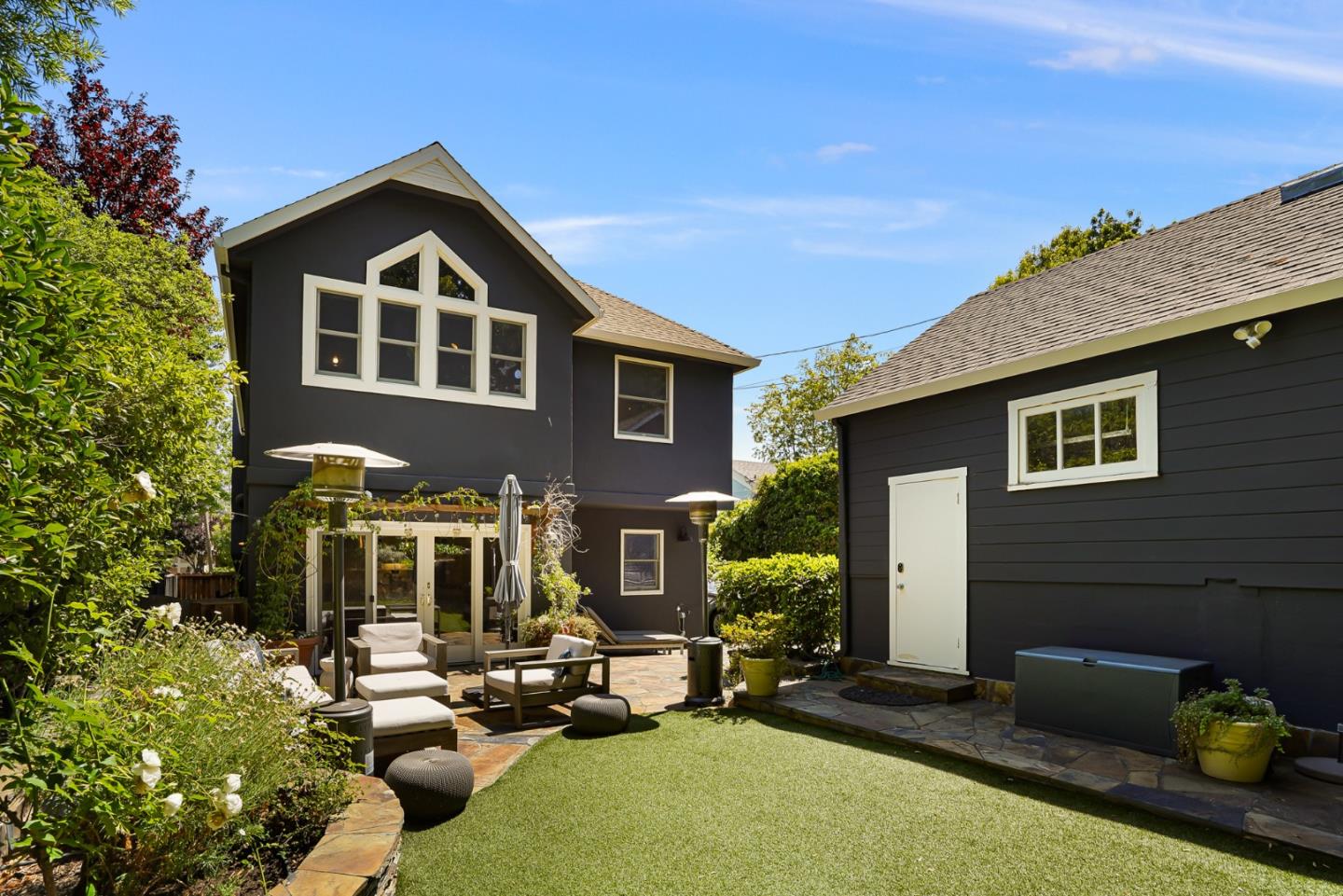 1467 Cabrillo Avenue Burlingame, CA 94010 - Photo 54 of 57 a front view of a house with a yard