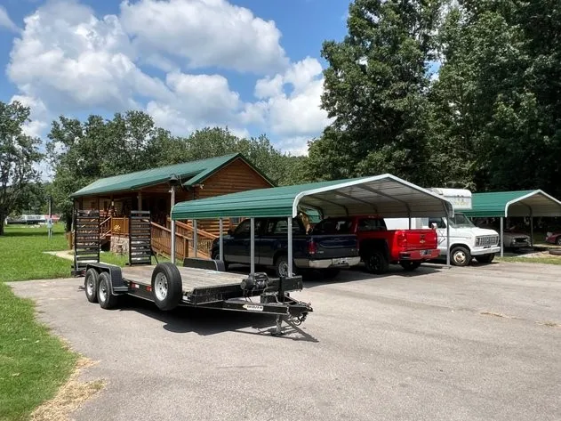 a car parked in front of a house