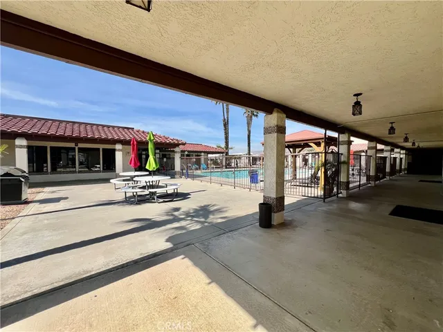 a view of a bike garage