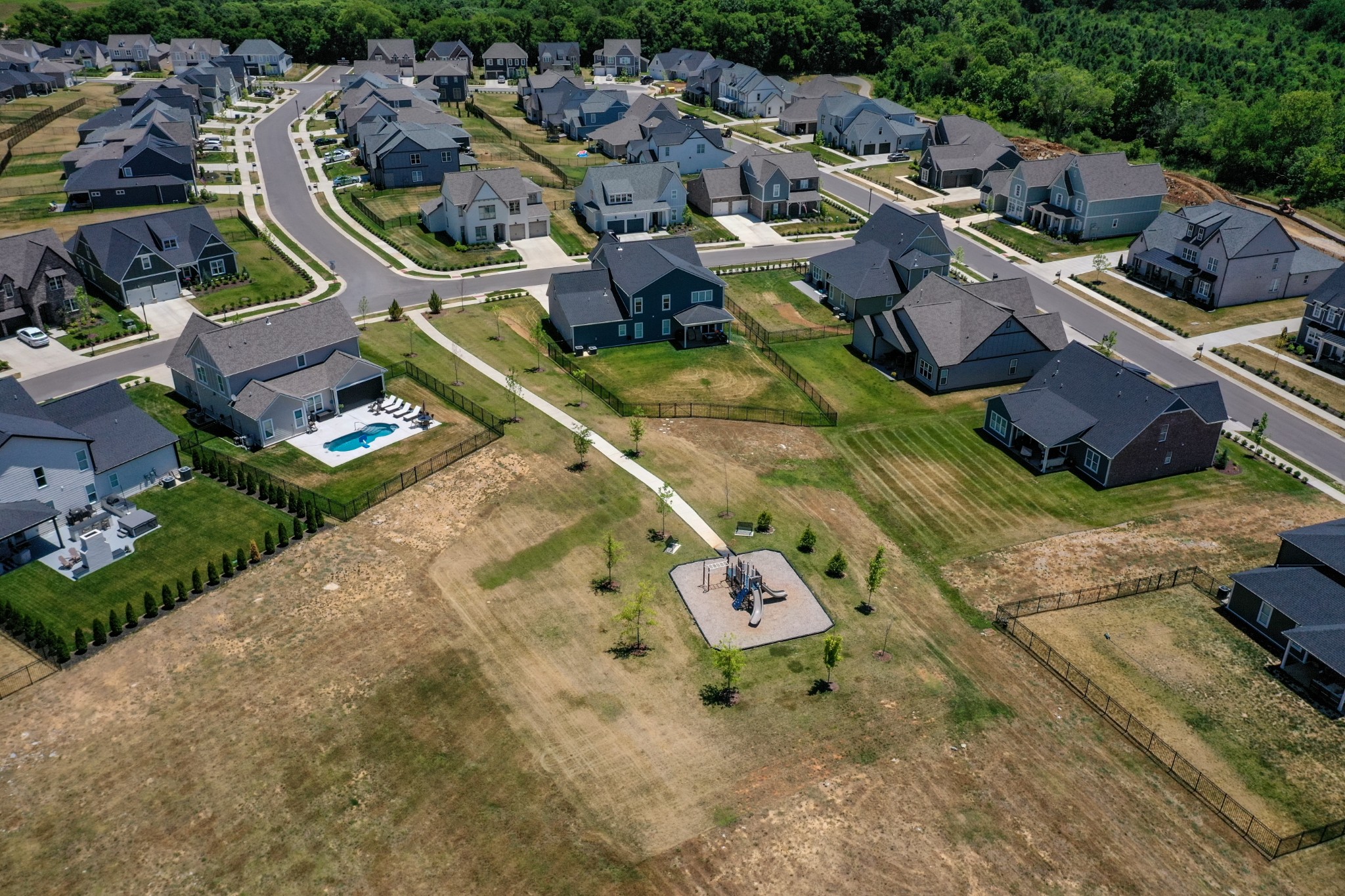 1017 Fallow Road Mount Juliet, TN 37122 - Photo 62 of 66 an aerial view of a house with a ocean view