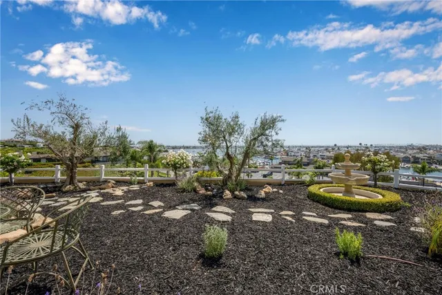 a view of a city with an ocean