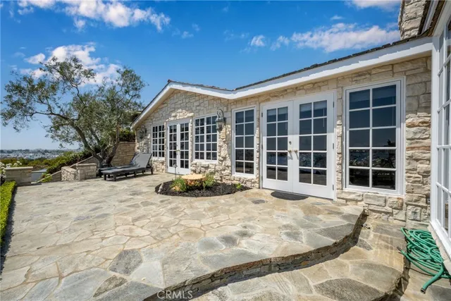 a view of a terrace with furniture