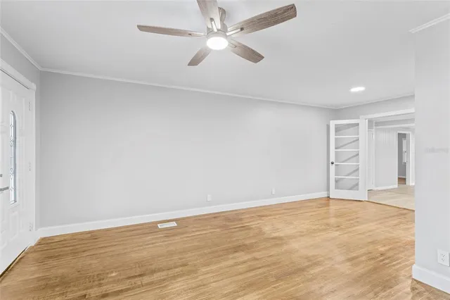 wooden floor in an empty room
