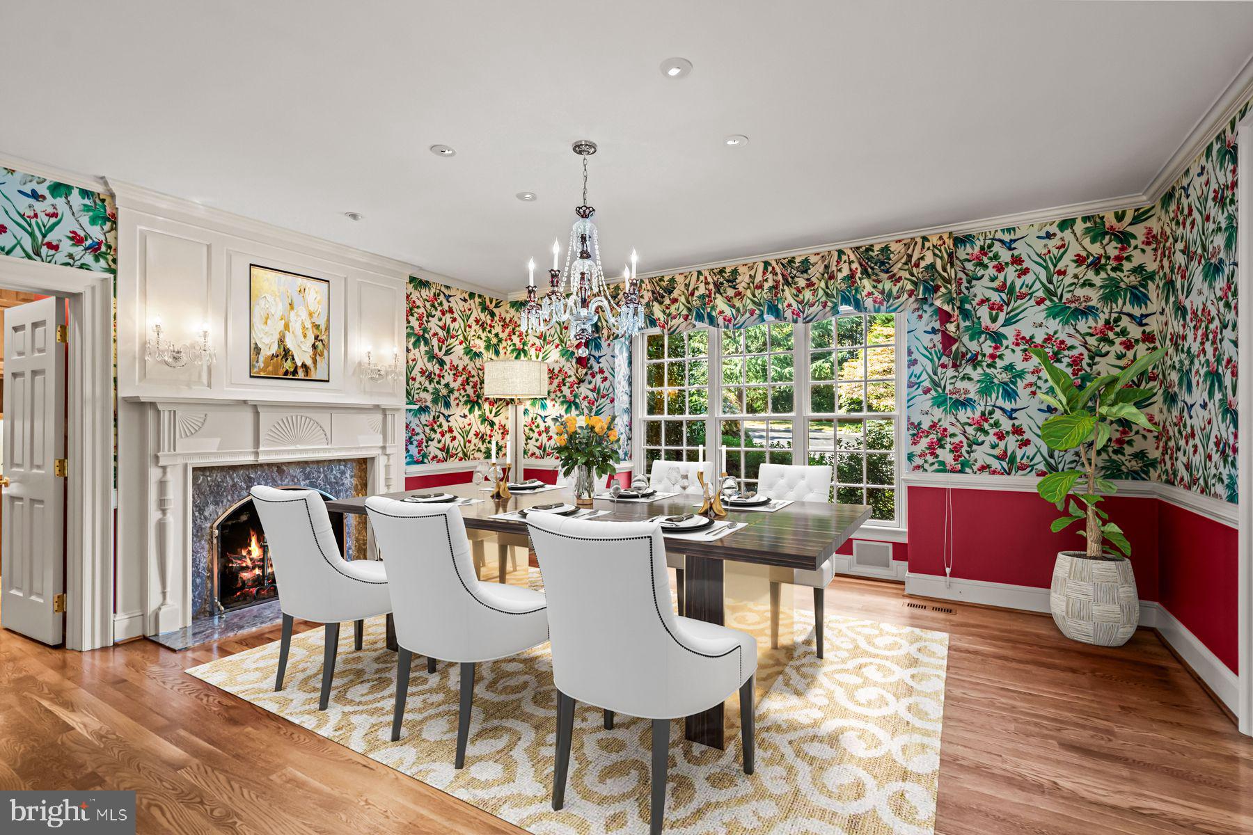 1225 Country Club Road Gladwyne, PA 19035 - Photo 16 of 89 a view of a dining room with furniture window and wooden floor