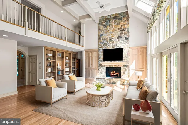 a view of a living room and a window