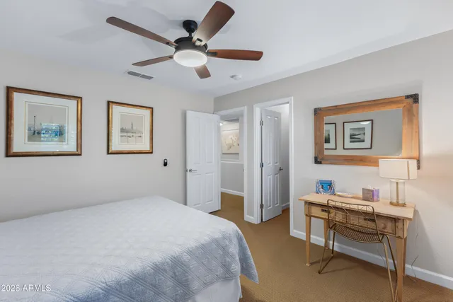 an aerial view of multiple house