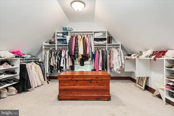 a view of a room with storage