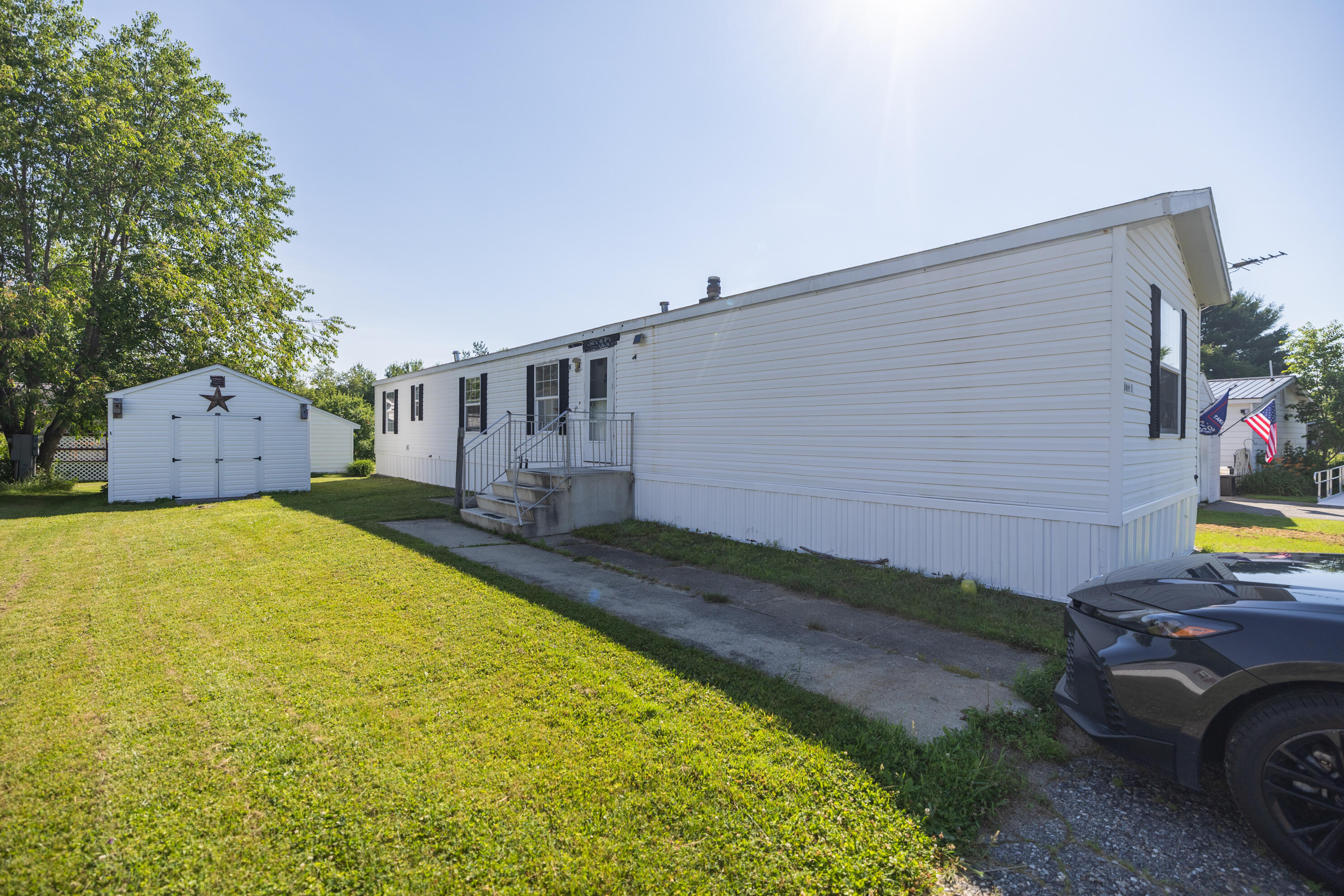 4 Mark Street Poland, ME 04274 - Photo 1 of 15 Driveway with Extra Large Shed