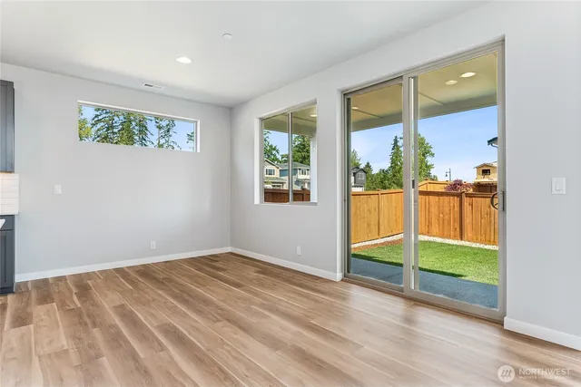 an empty room with window