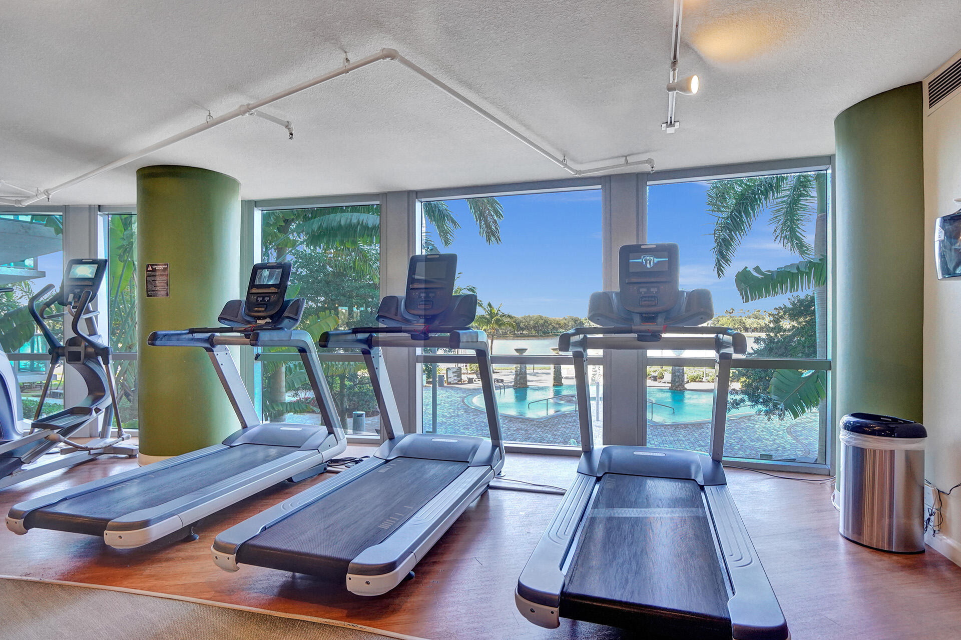 2641 North Flamingo Road, Unit 2105N Sunrise, FL 33323 - Photo 48 of 60 a living room with furniture pool table and large windows