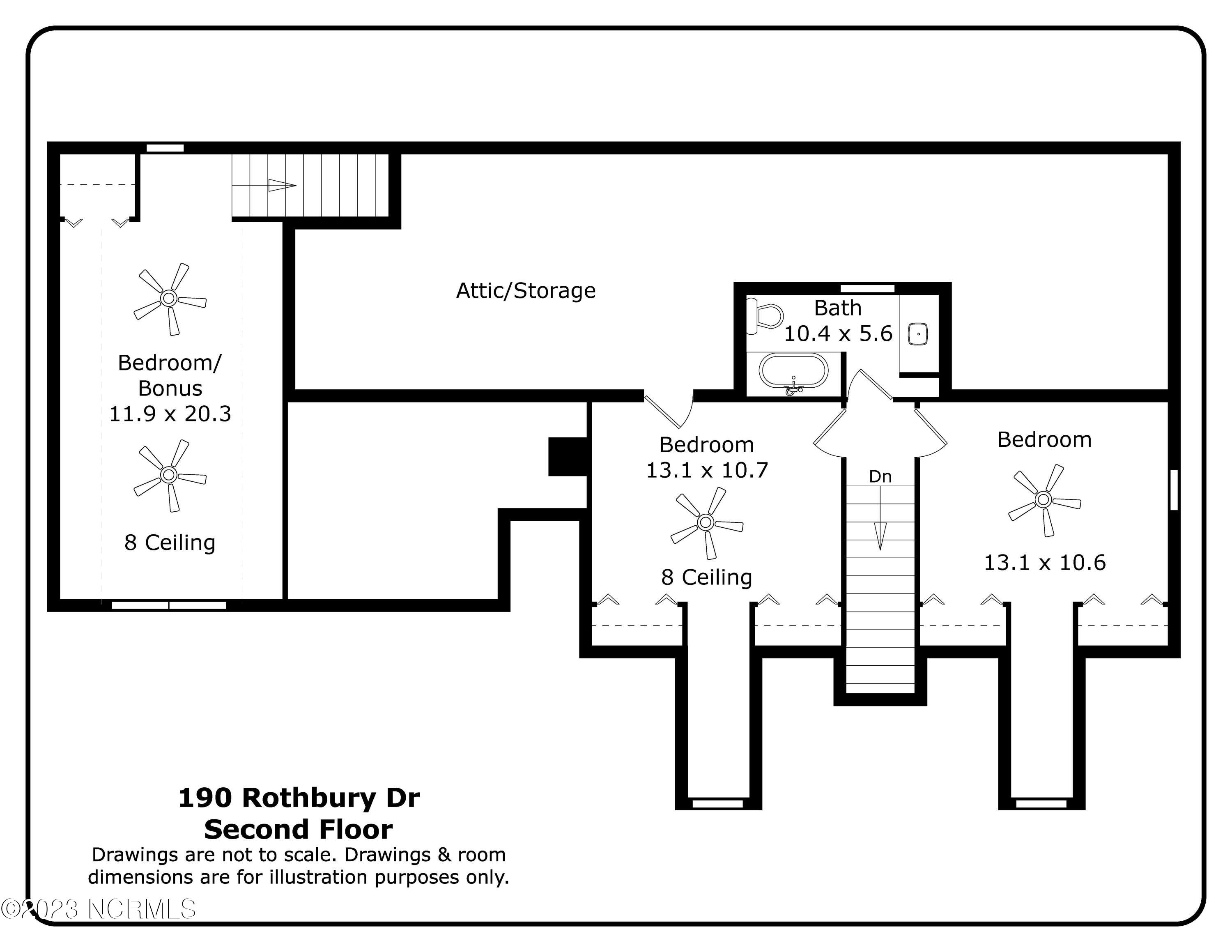 190 Rothbury Drive Carthage, NC 28327 - Photo 38 of 38 190 Rothbury Dr_Second Floor