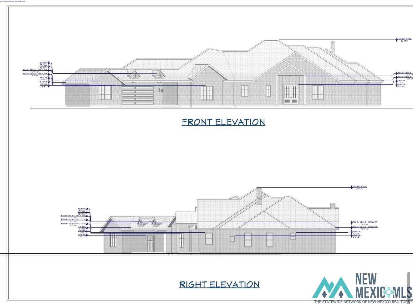 320 West NORTHLAND Road Hobbs, NM 88242 - Photo 1 of 2 Architectural Elevations. Presenting the front and right side exterior views of the property