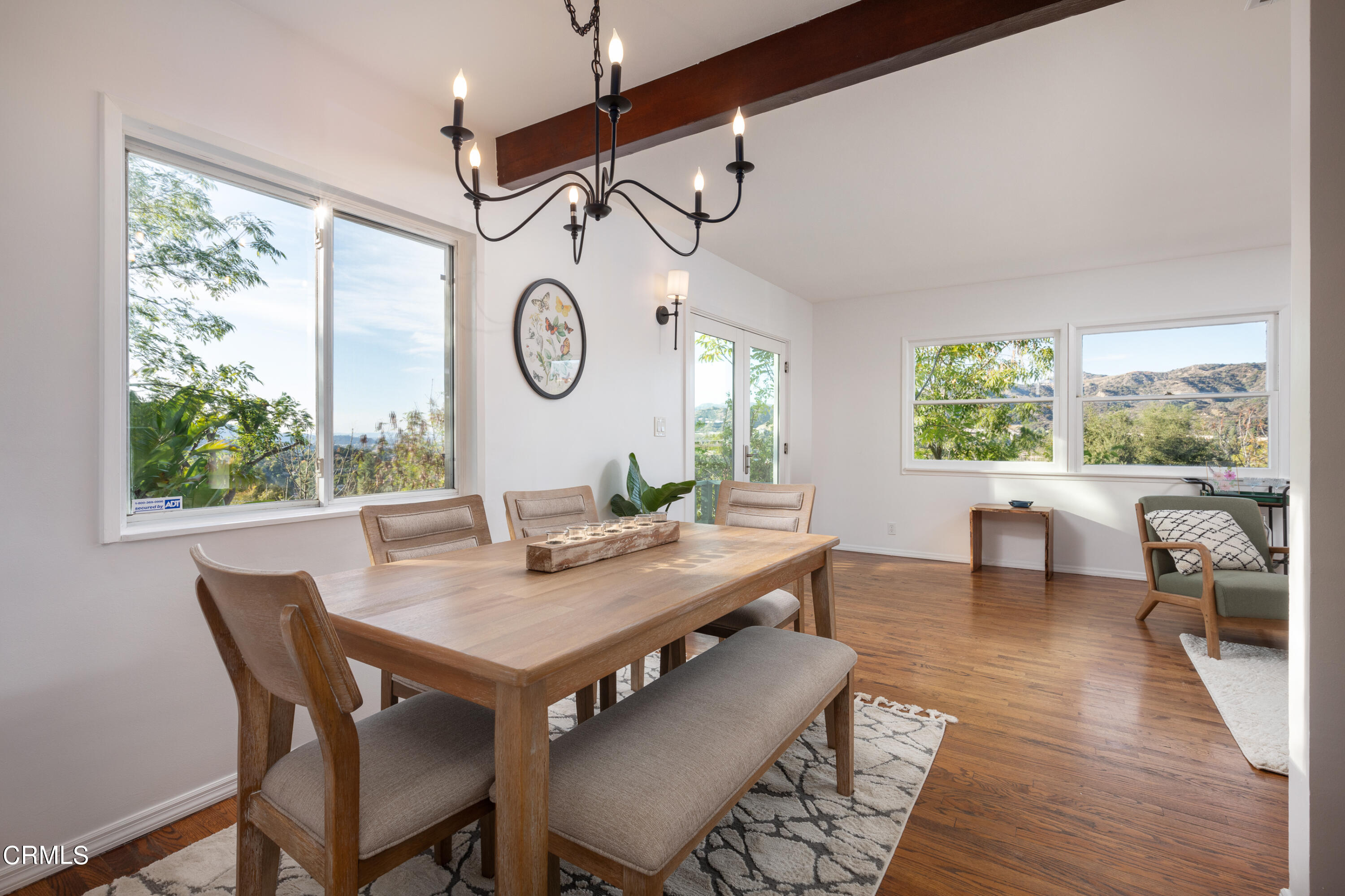 1850 Kaweah Drive Pasadena, CA 91105 - Photo 8 of 30 a view of a dining room with furniture window and wooden floor