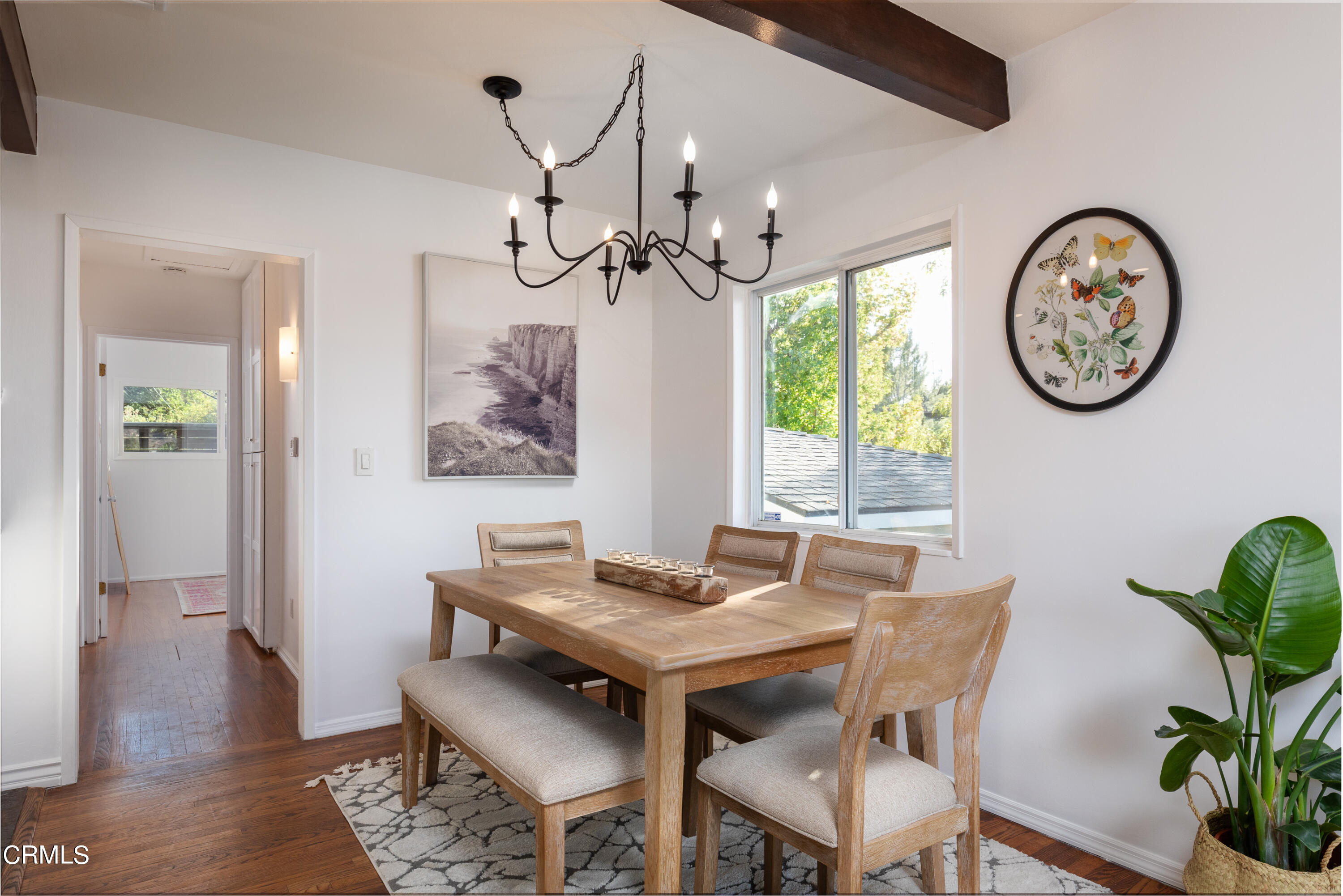 1850 Kaweah Drive Pasadena, CA 91105 - Photo 9 of 30 a view of a dining room with furniture window and wooden floor