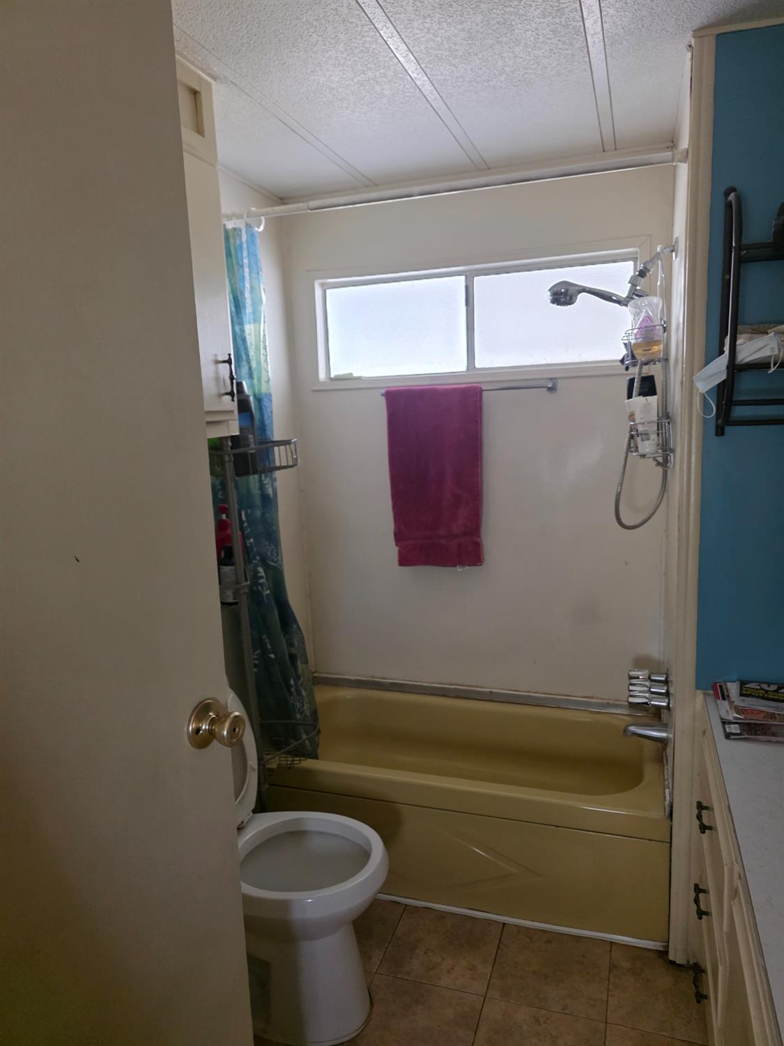 3601 Homestead Way, Unit 53 Ceres, CA 95307 - Photo 16 of 18 a bathroom with a granite countertop sink toilet and shower