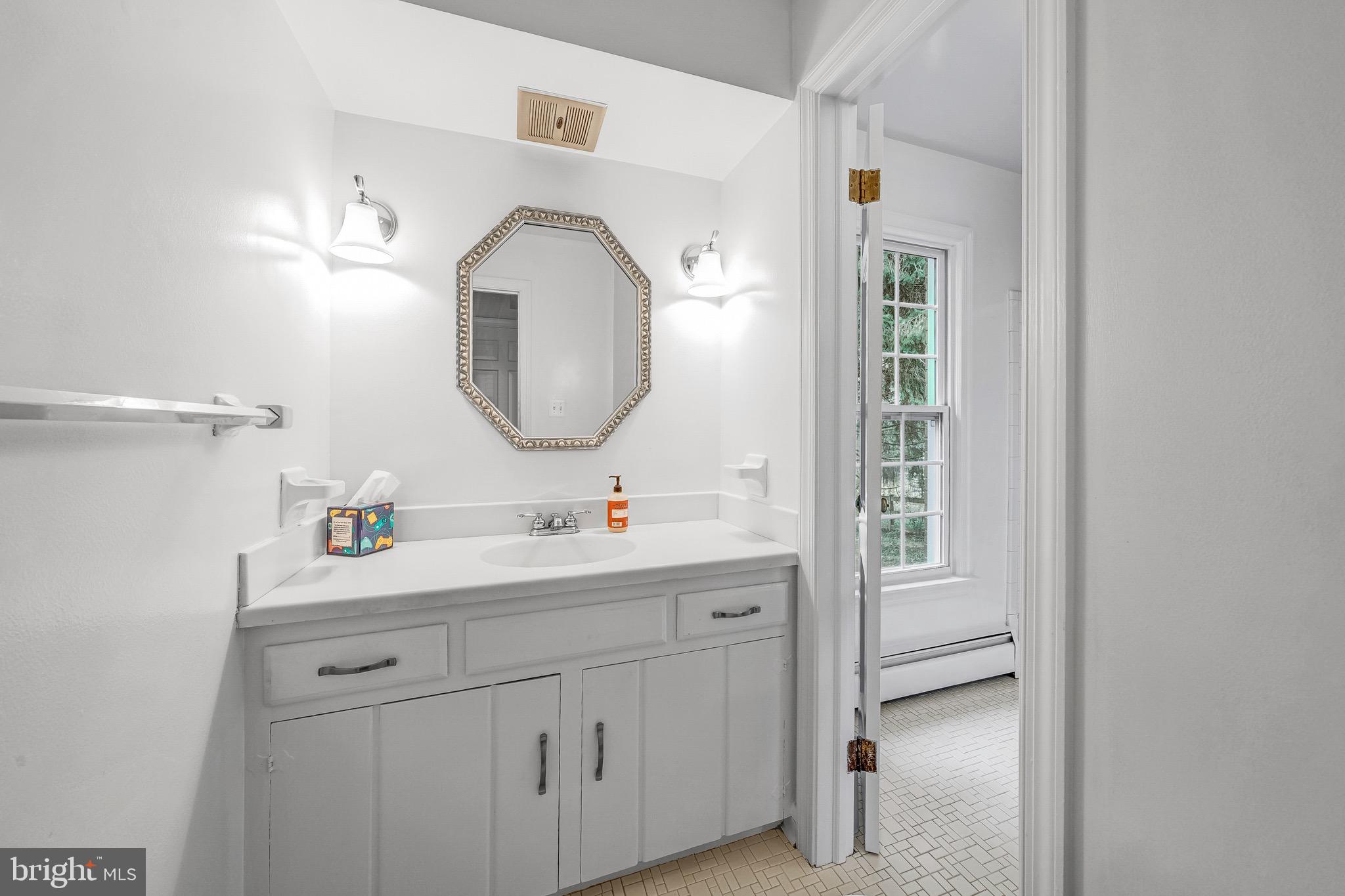 17747 Silcott Springs Road Purcellville, VA 20132 - Photo 23 of 42 a bathroom with a sink and a mirror