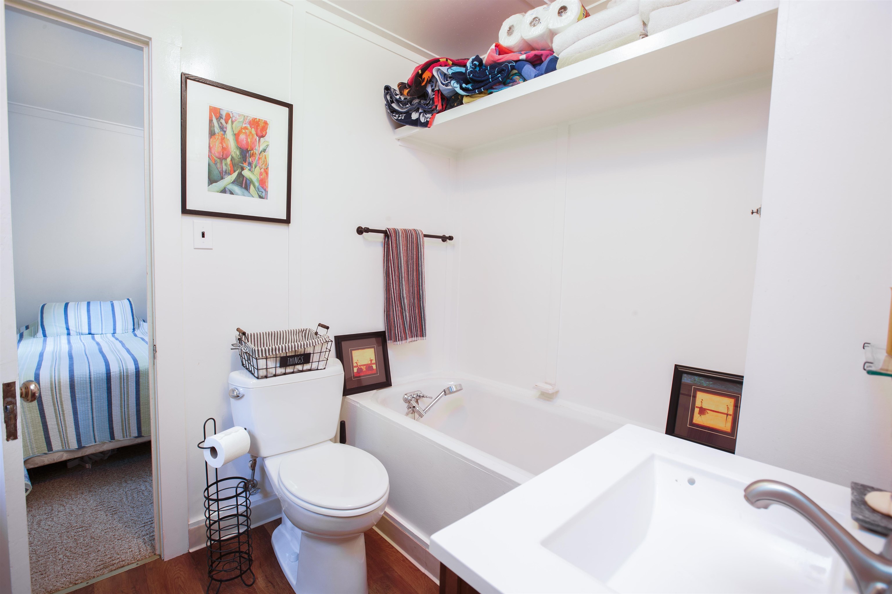 278 Mile High Road Quincy, CA 95971 - Photo 19 of 38 a bathroom with a sink mirror vanity and toilet