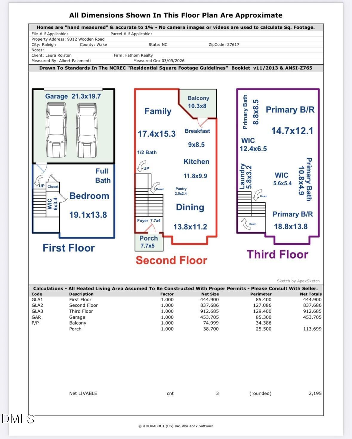 9312 Wooden Road Raleigh, NC 27617 - Photo 28 of 28 Floorplan 9312 Wooden Road