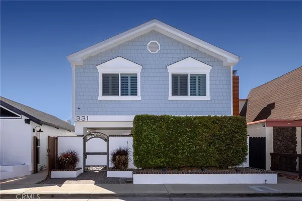 a front view of a house