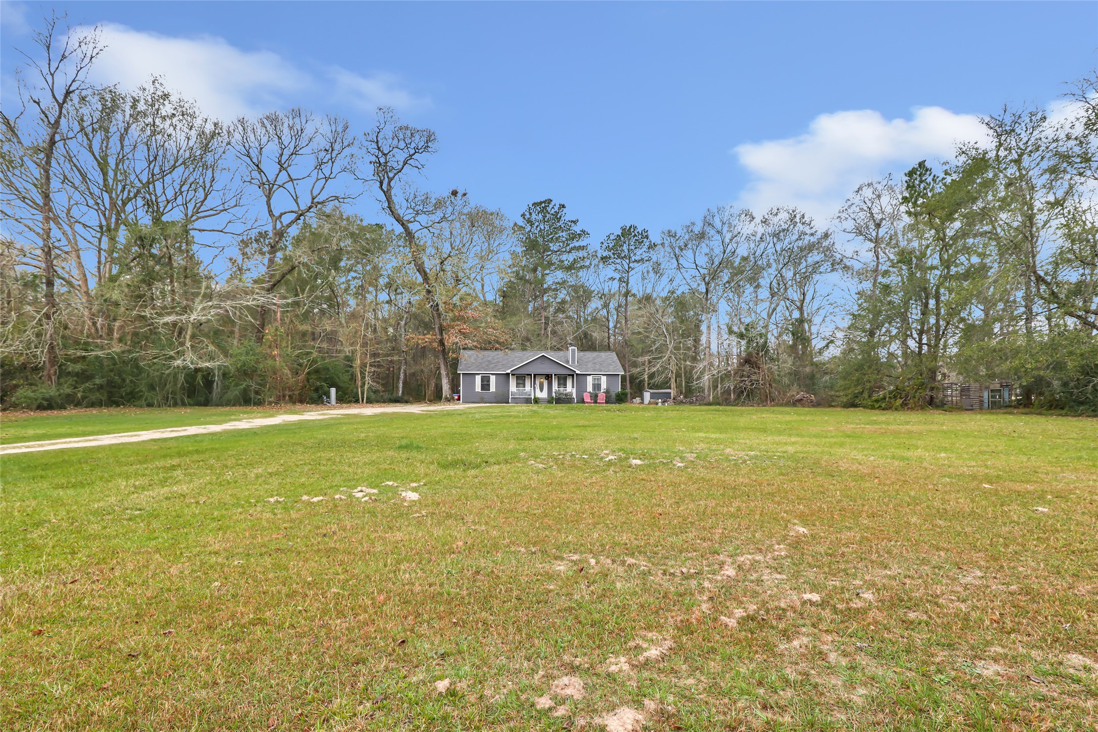 9660 Fostoria Road Cleveland, TX 77328 - Photo 3 of 31 a view of a yard with an trees