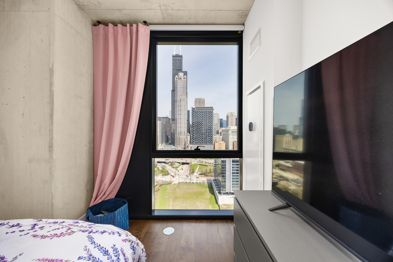 Undisclosed Address Chicago, IL 60607 - Photo 21 of 44 a view of bedroom with furniture and window