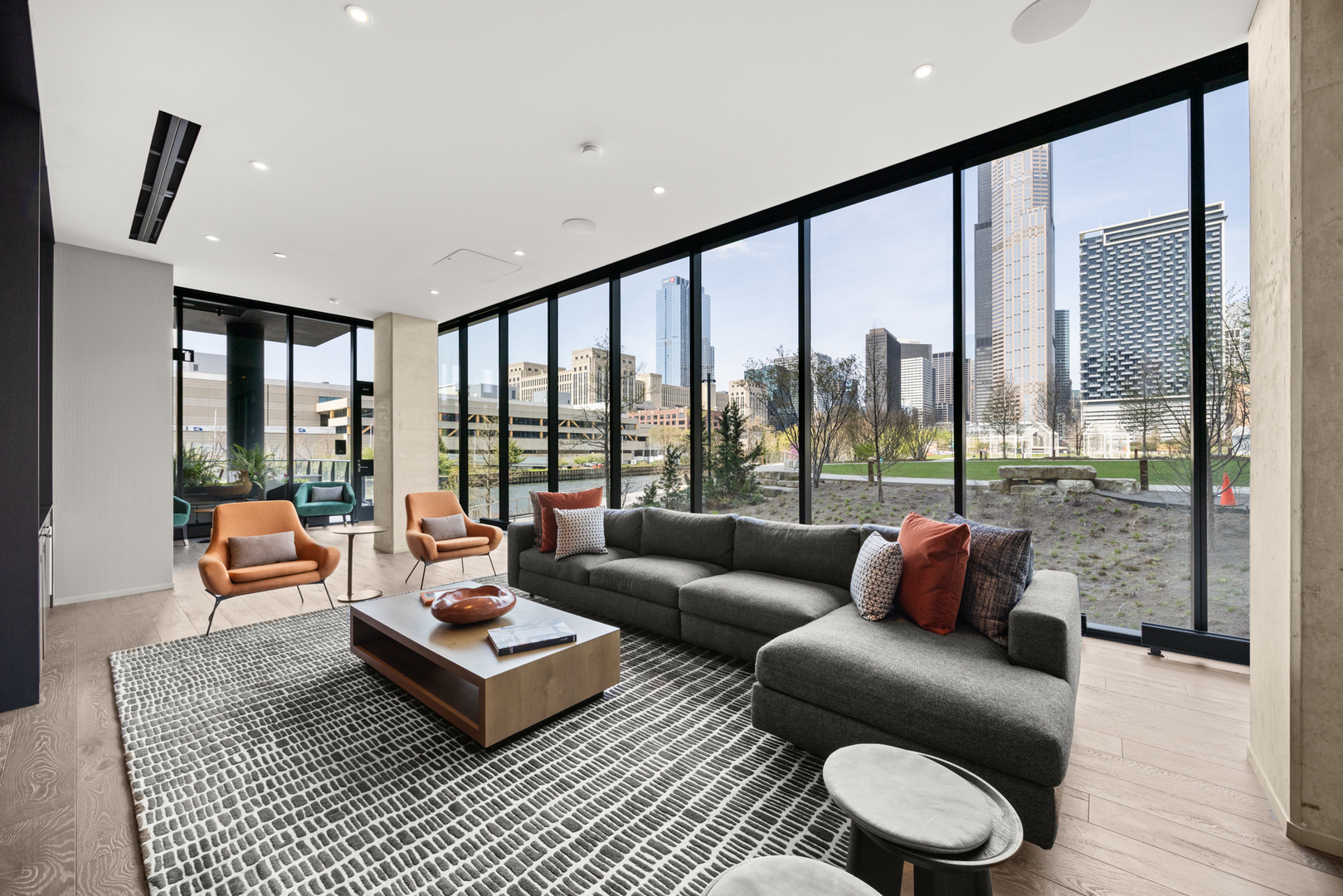 Undisclosed Address Chicago, IL 60607 - Photo 44 of 44 a living room with furniture and a large window
