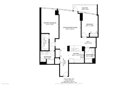 $495,000 | 100 East 14th Street, Unit 1204, Chicago, IL 60605