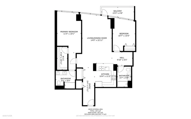 a picture of floor plan