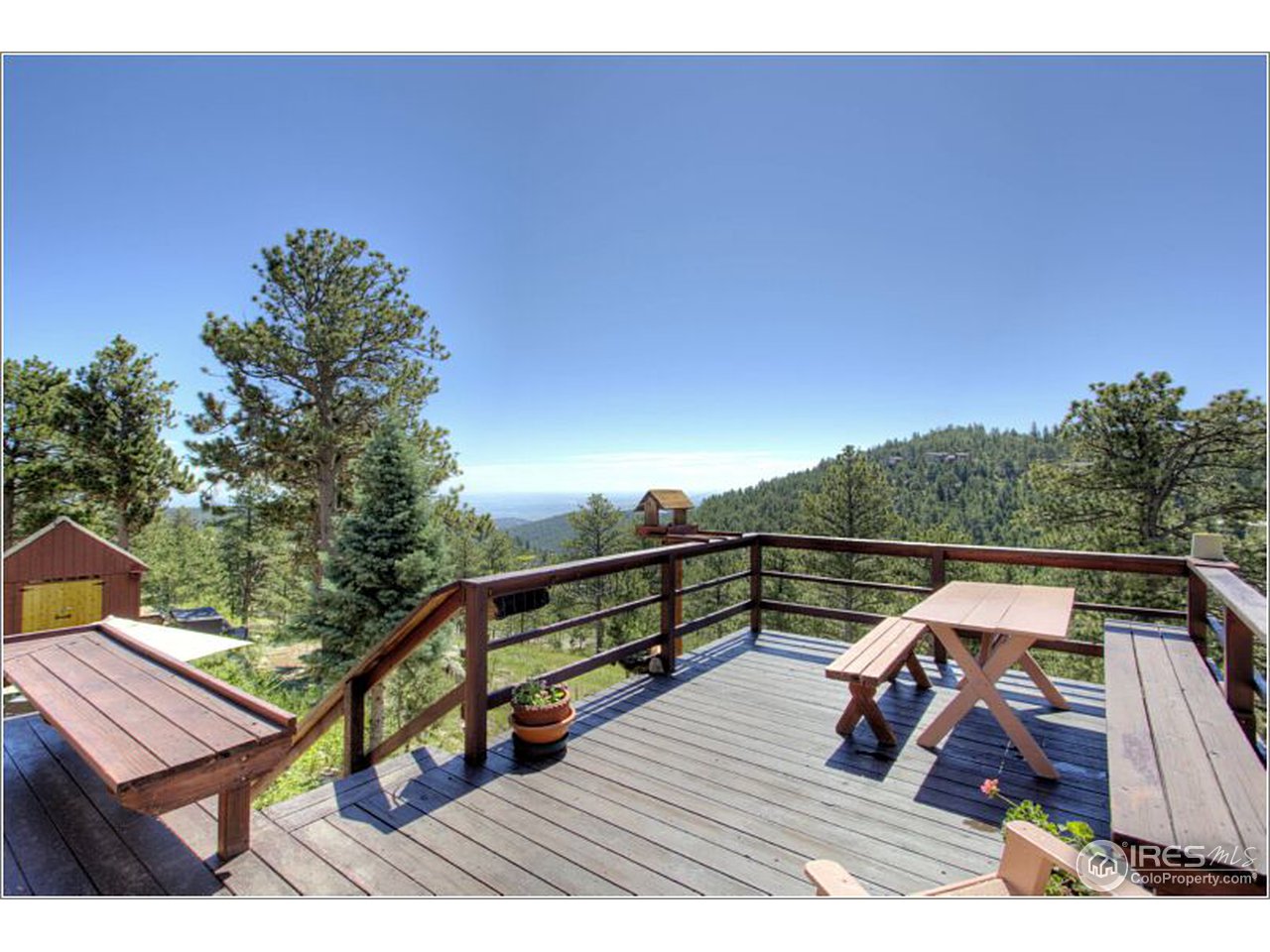 853 Deer Trail Road Boulder, CO 80302 - Photo 9 of 22 a view of roof deck with furniture