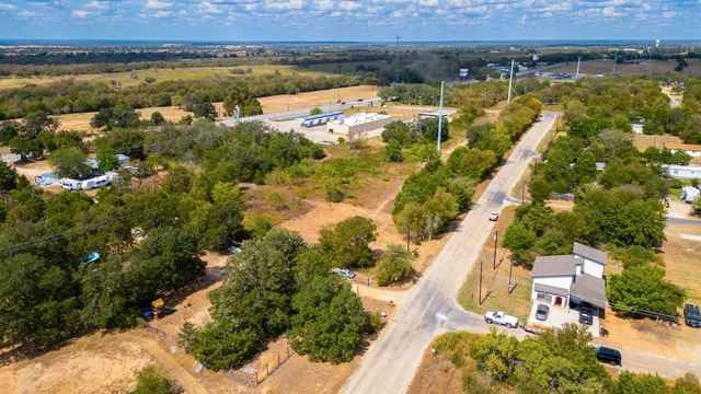a view of a lake with a house