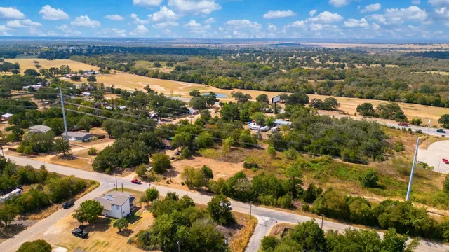 an aerial view of residential building with outdoor space