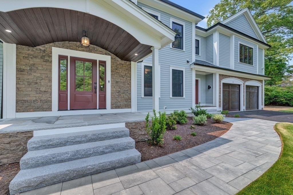 3 Crawford Road Lexington, MA 02420 - Photo 42 of 42 a front view of a house with garden