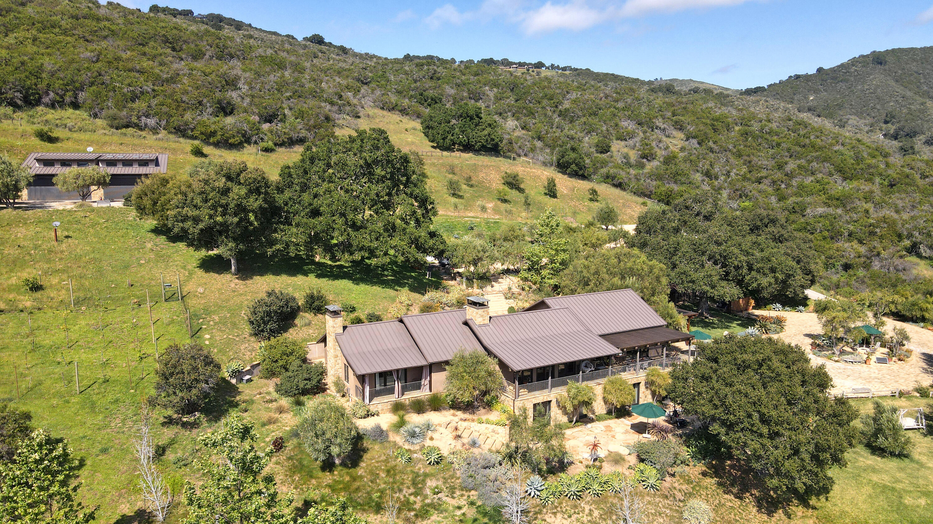 132 Hollister Ranch Road Goleta, CA 93117 - Photo 21 of 35 aerial of main house and garage/studio