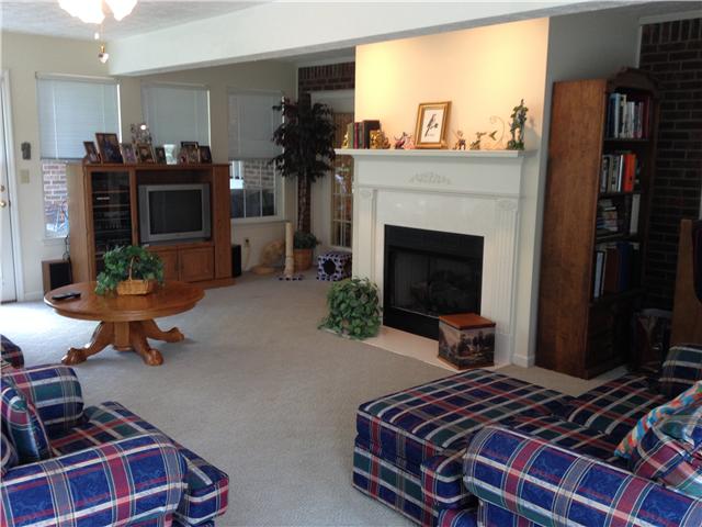 516 Locust Grove Road Watertown, TN 37184 - Photo 13 of 20 view of sunroom/den, gas fireplace.Lots of windows.