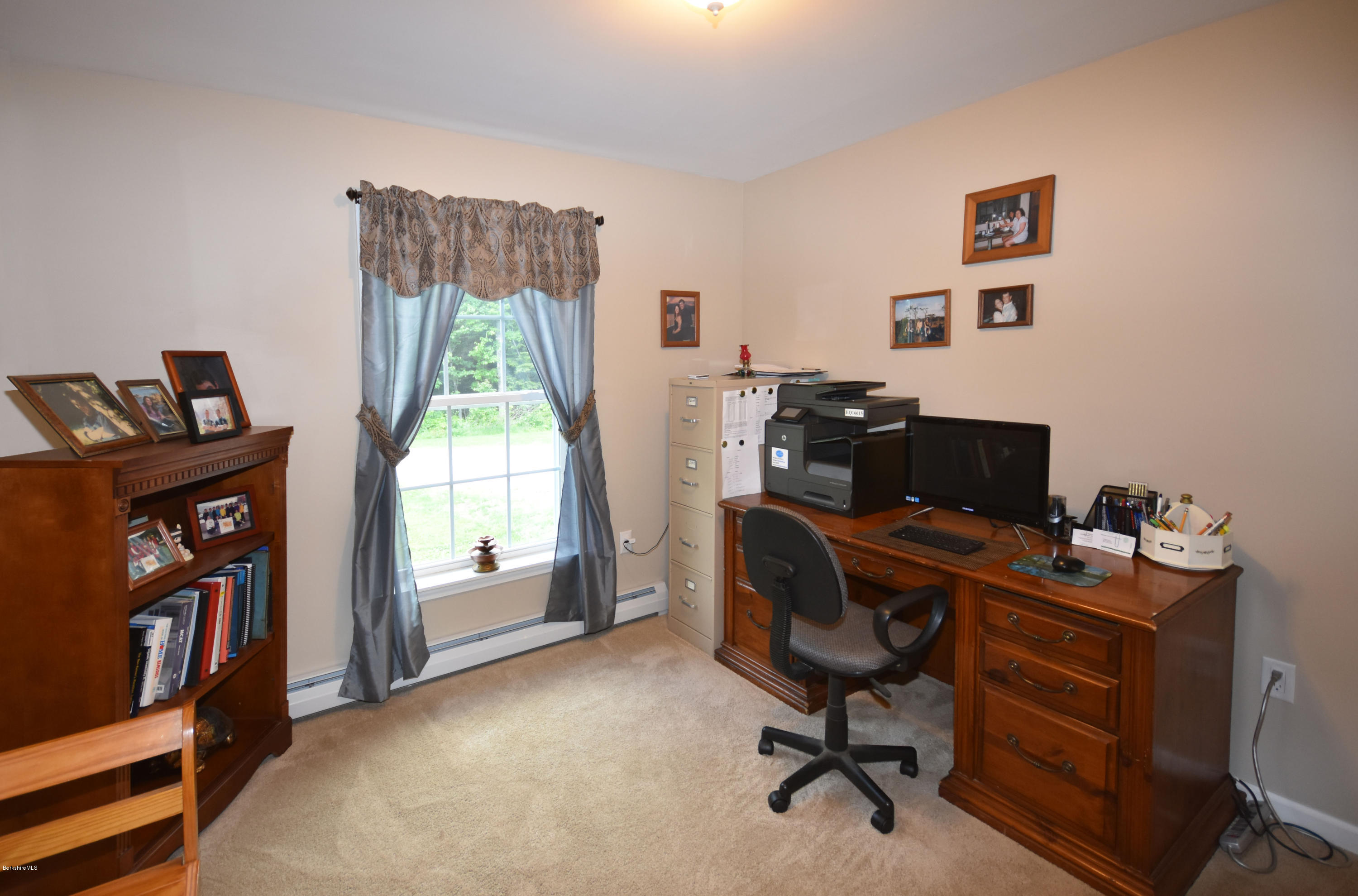 205 Windsor Road Savoy, MA 01256 - Photo 32 of 53 a view of a workspace with furniture and a window