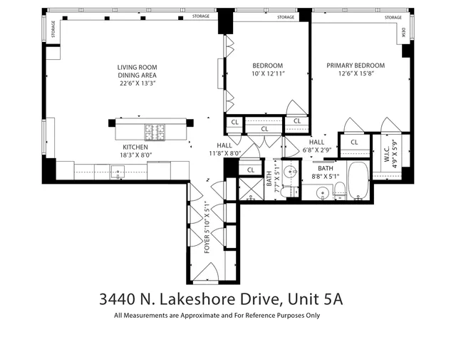 $400,000 | 3440 North Lake Shore Drive, Unit 5A, Chicago, IL 60657