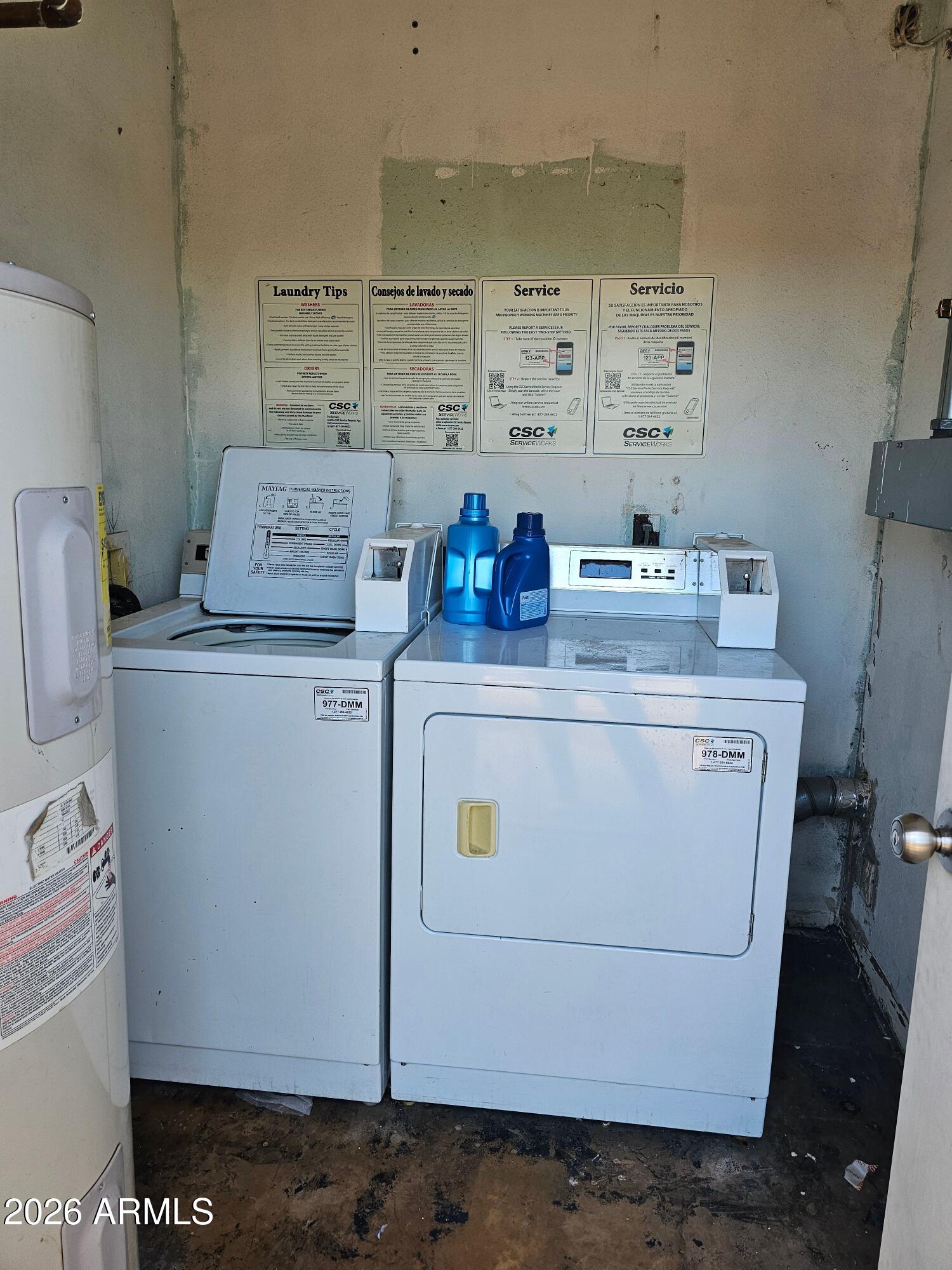 1517 West Thomas Road, Unit 3 Phoenix, AZ 85015 - Photo 12 of 14 a utility room with dryer and washer