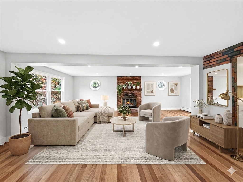 21 Burlington Road Billerica, MA 01821 - Photo 8 of 42 a living room with furniture and a flat screen tv