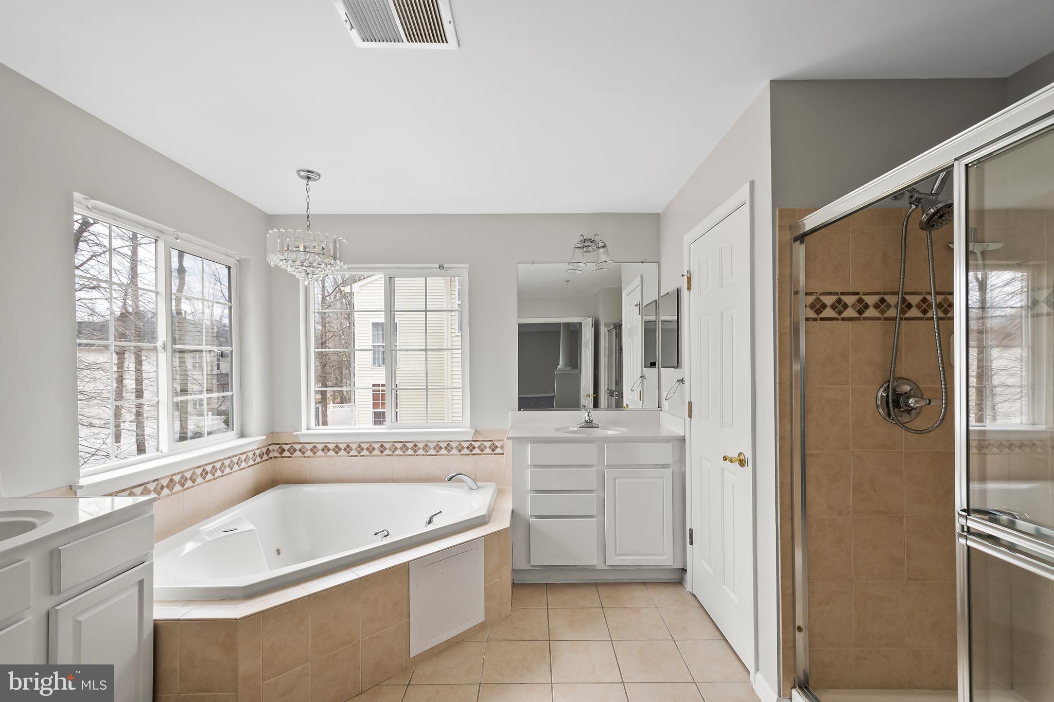 9015 Helmsley Drive Clinton, MD 20735 - Photo 36 of 53 a large spacious bathroom with a tub shower and sink