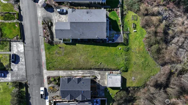an aerial view of multiple houses