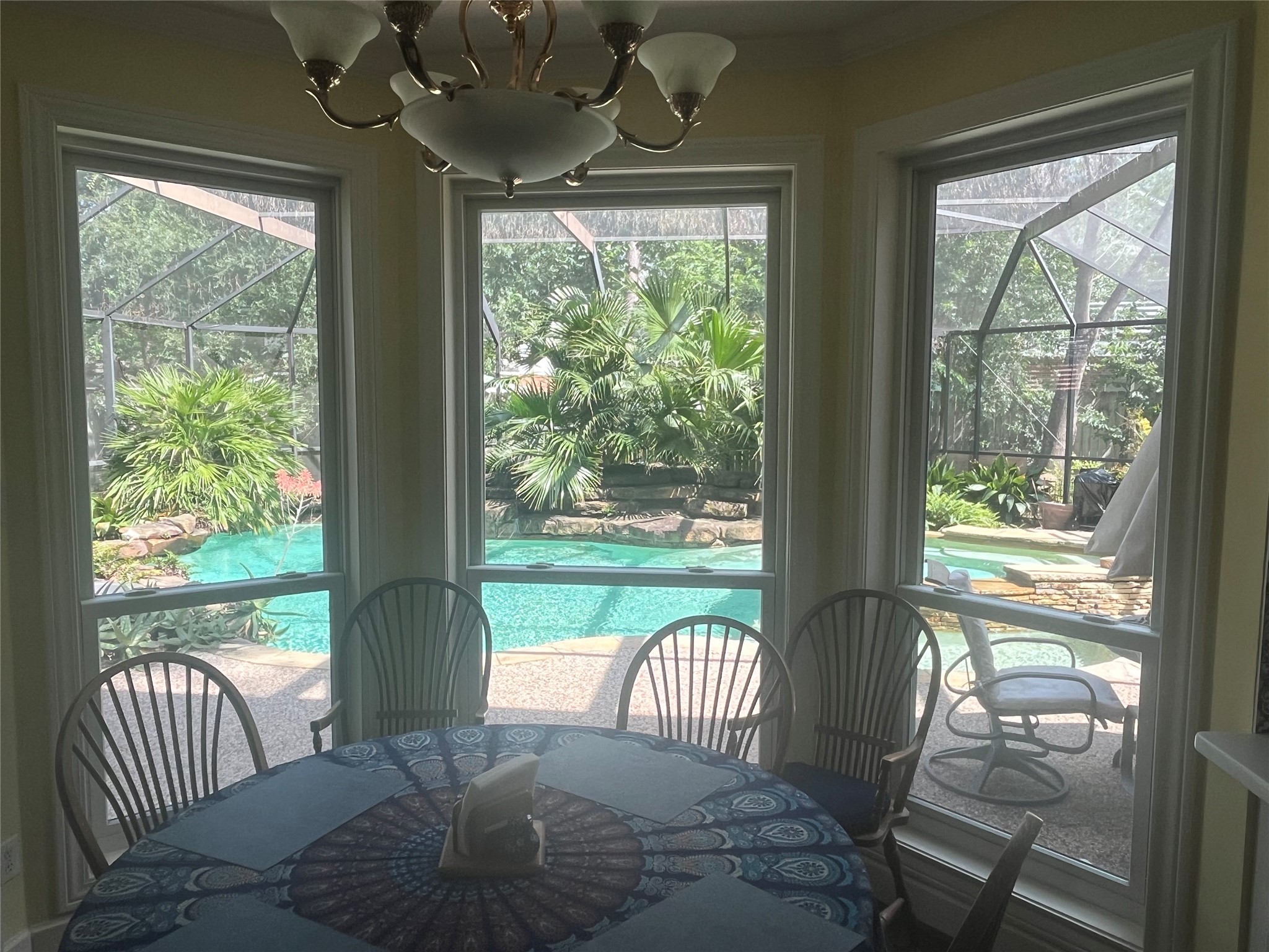 7639 Post Bridge Road Spring, TX 77389 - Photo 42 of 42 a balcony view with a large window and wooden floor