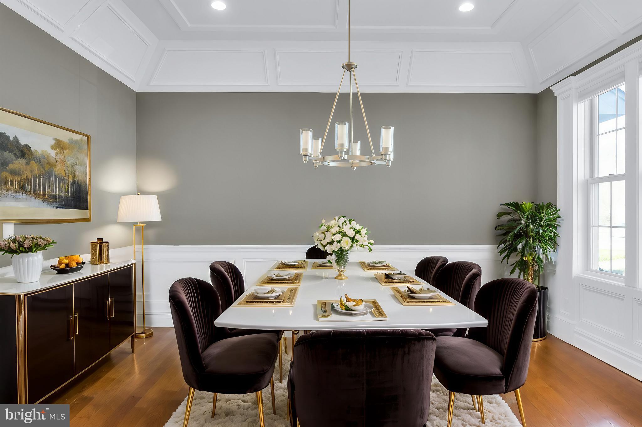 151 Sycamore Road Princeton, NJ 08540 - Photo 6 of 46 a view of a dining room with furniture a chandelier and window
