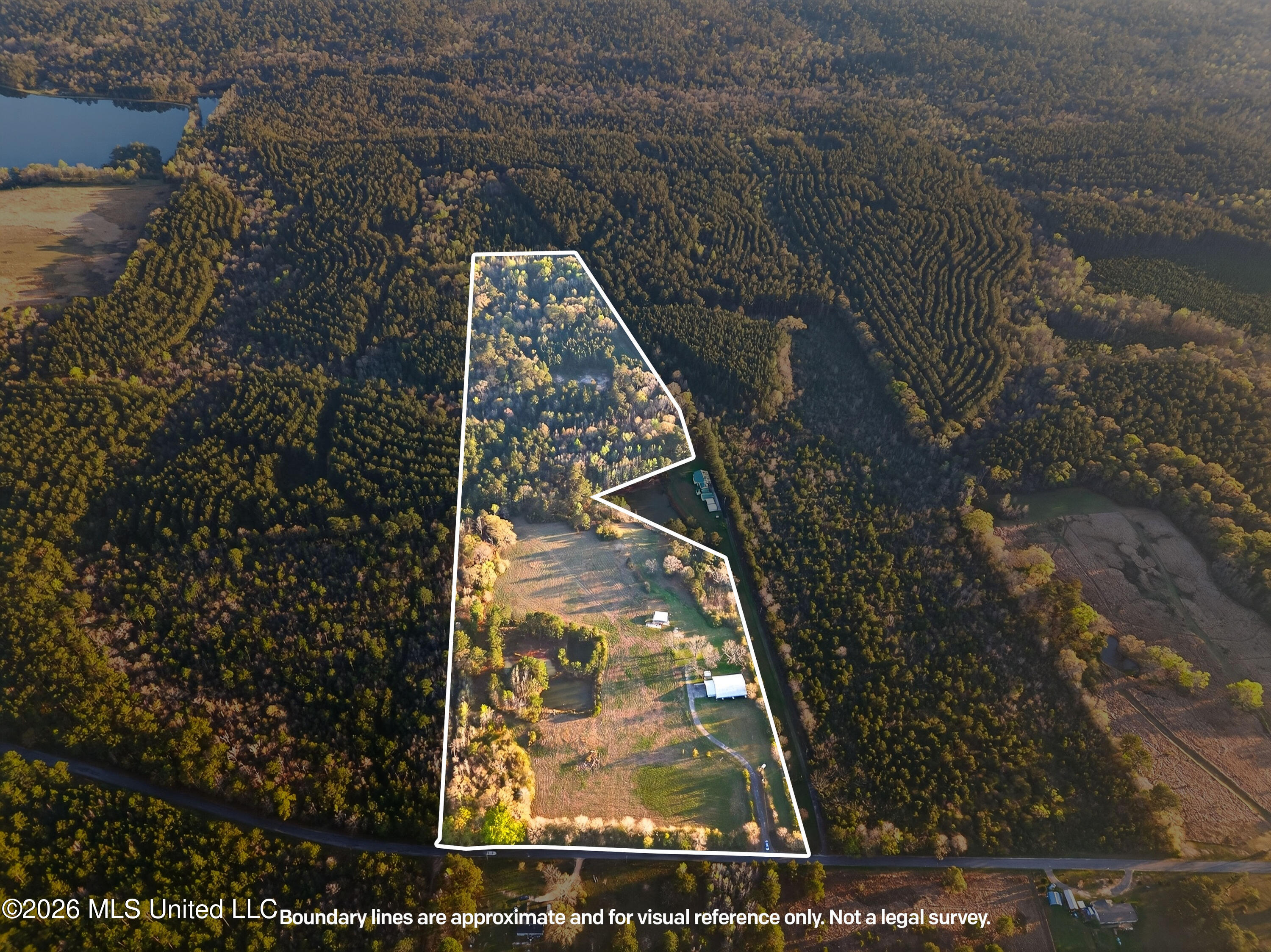 1059 Thomas School Road Lumberton, MS 39455 - Photo 44 of 50 Aerial2.boundaries