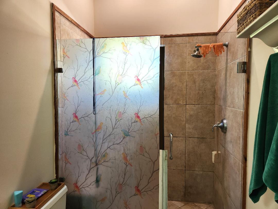 2210 Staples Avenue Key West, FL 33040 - Photo 16 of 33 a bathroom with a shower and a shower curtain