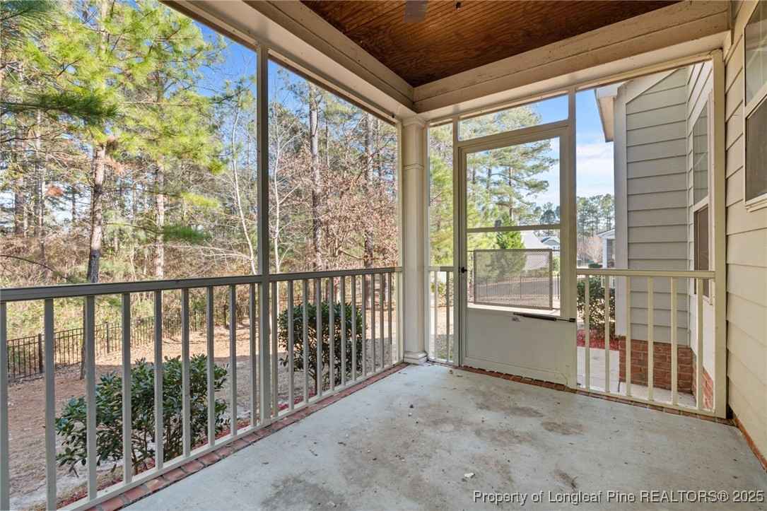 419 Rolling Pines Drive Spring Lake, NC 28390 - Photo 26 of 31 a view of a porch with a glass door