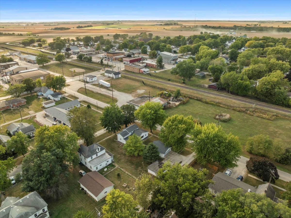200 North Front Street Odell, IL 60460 - Photo 30 of 40 an aerial view of residential building with outdoor space and lake view