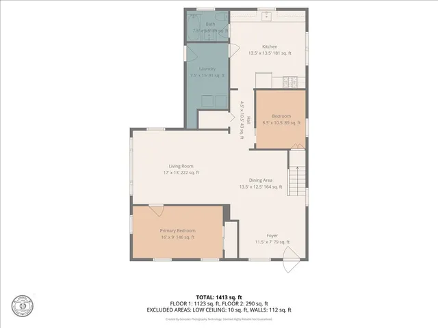 a picture of a bench in front of a wall