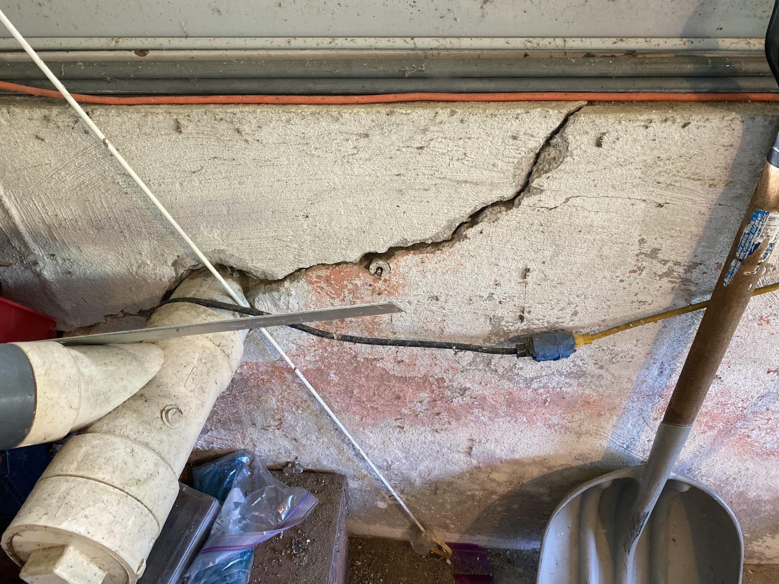 77 Raydon Rd Extension York, ME 03909 - Photo 20 of 20 Crack in Foundation