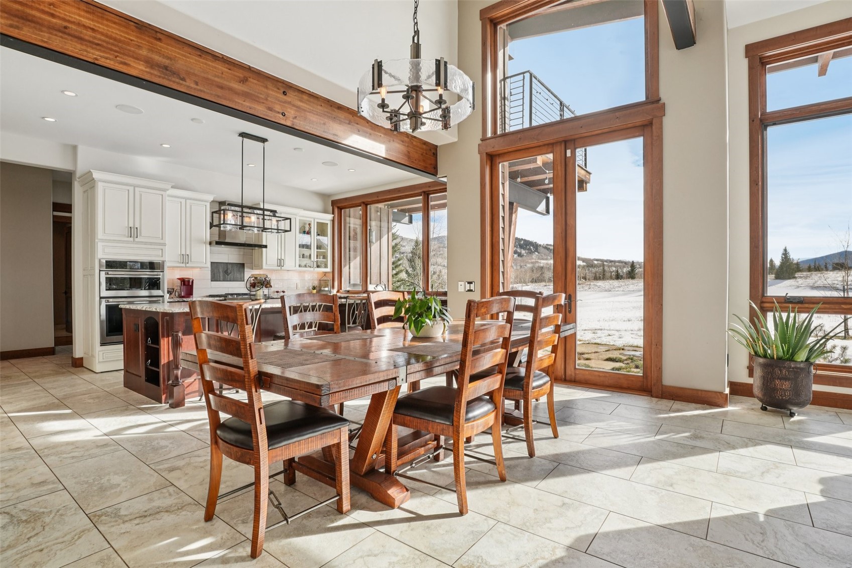 104 Talon Circle Silverthorne, CO 80498 - Photo 14 of 50 a view of a dining room with furniture window and outside view